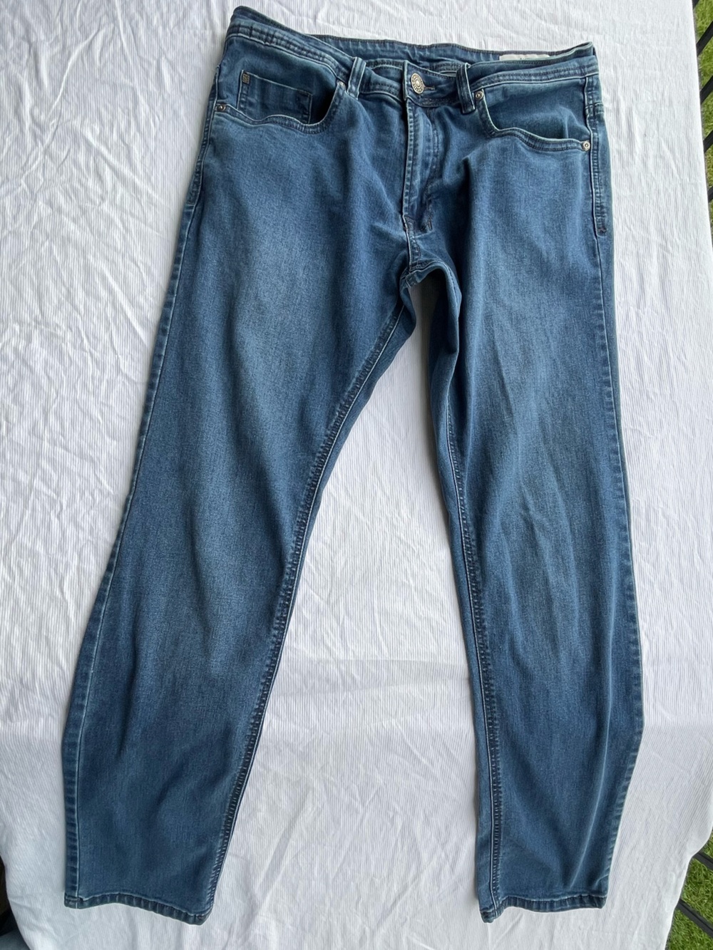 Buffalo David Bitton Men's Slim Straight Blue Jeans 32X34